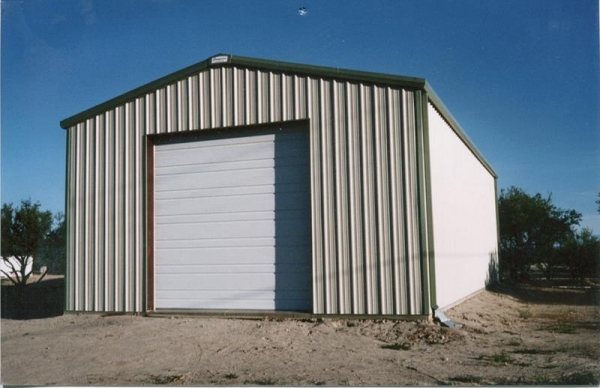 Garages & Workshops White Steel Structure