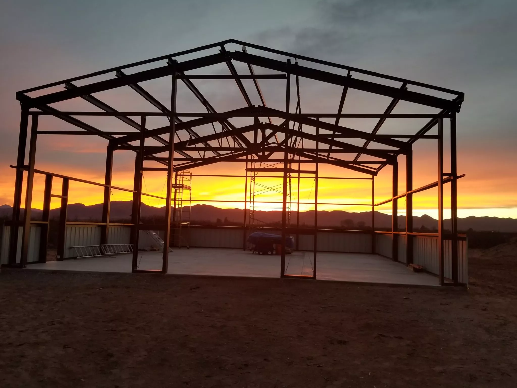 Steel Truss Frame Metal Buildings | Simpson Steel