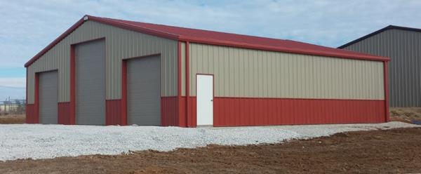 40X60X12 Rigid Frame Metal Buildings with 14' Overhead Door