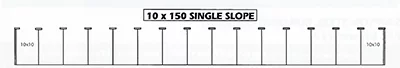 mini storage buildings 10 x 150 single slope