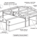 Truss Building Sketch | Metal Building Components