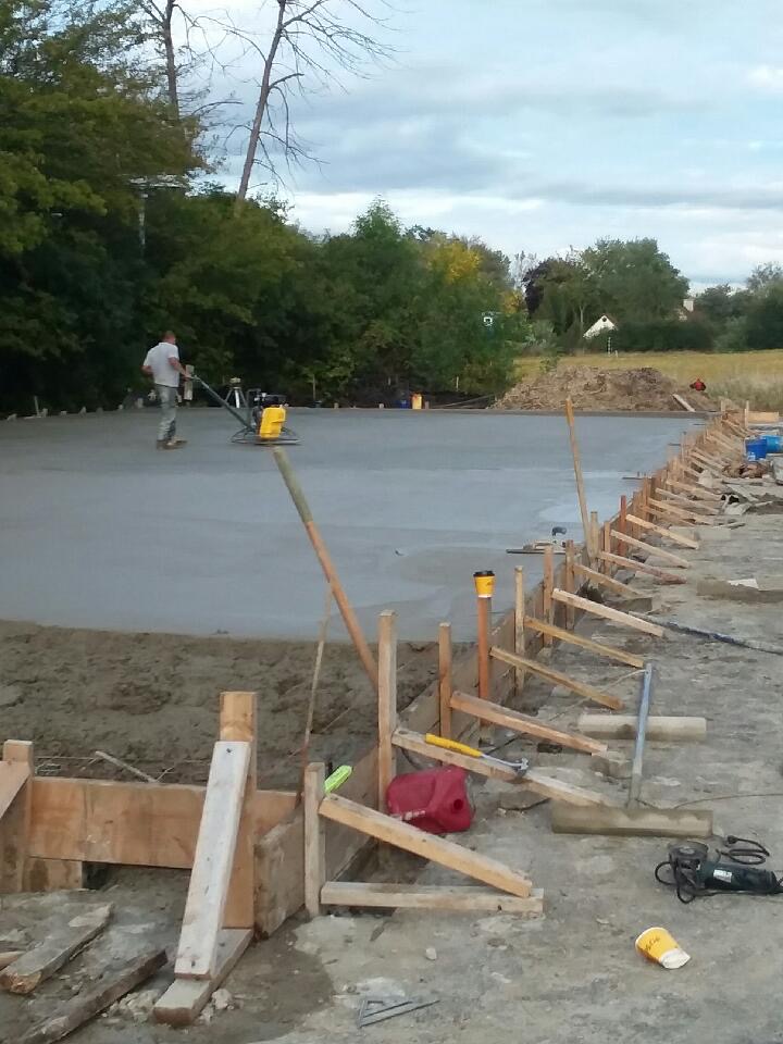 Laying Cement Foundation