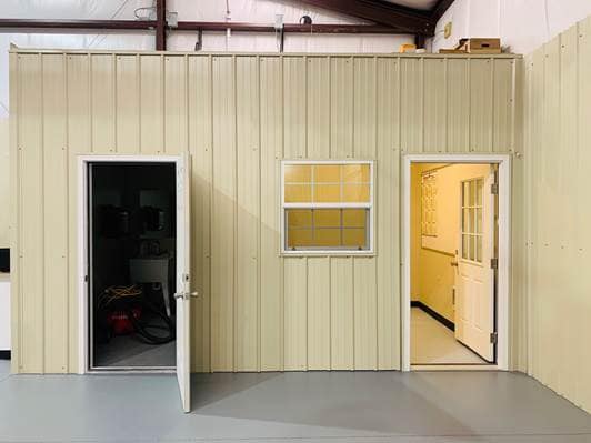Garage Interior with Office