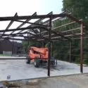 Steel Building in Process