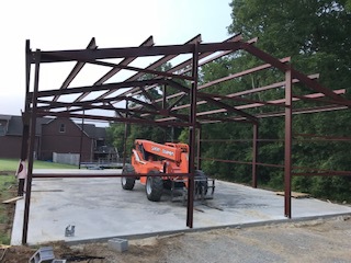 Steel Building in Process