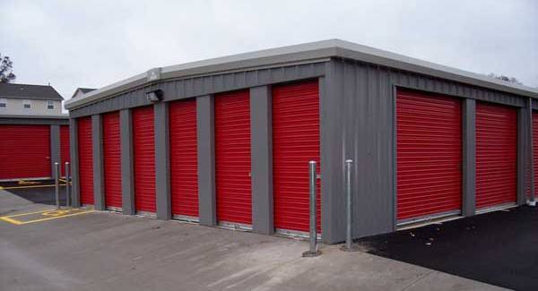 Steel Mini Storage Buildings | Red and Gray