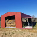 red steel building