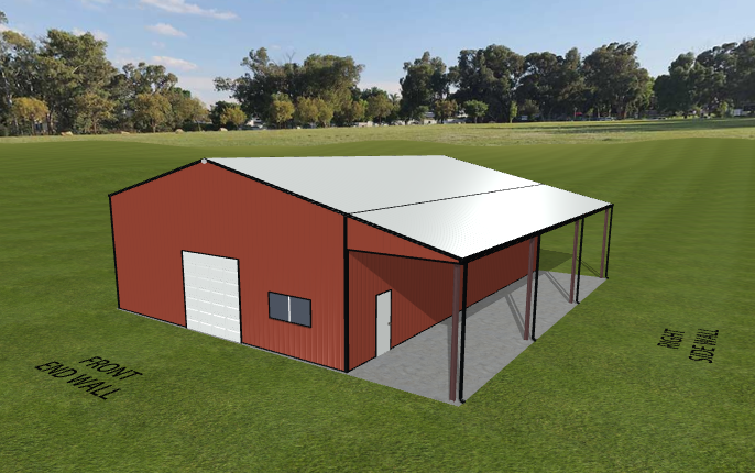 An image of a steel frame building installed in Arkansas