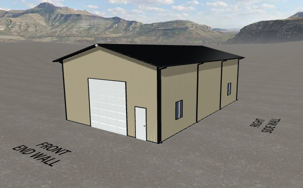 An illustration of a steel frame building in Colorado