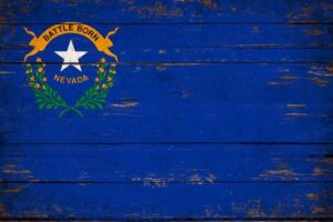 Nevada State Flag Wooden