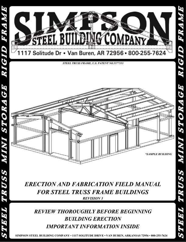 Simpson Steel Buildings Erection Manual